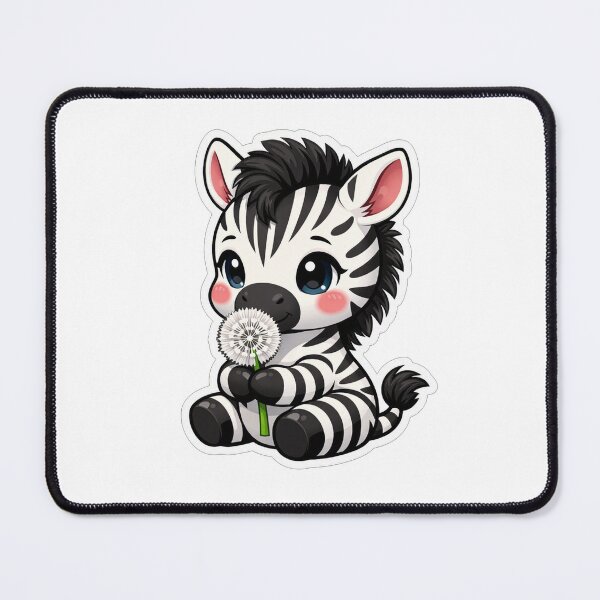 Item preview, Cute Baby Zebra Holding A Dandelion designed and sold by Owcomm.