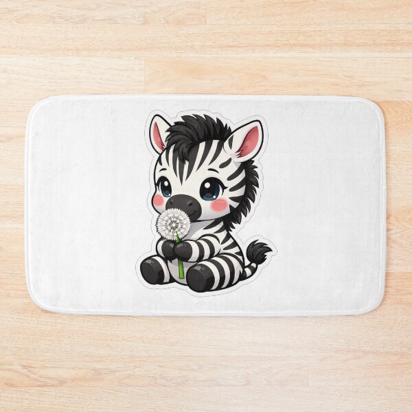 Item preview, Cute Baby Zebra Holding A Dandelion designed and sold by Owcomm.