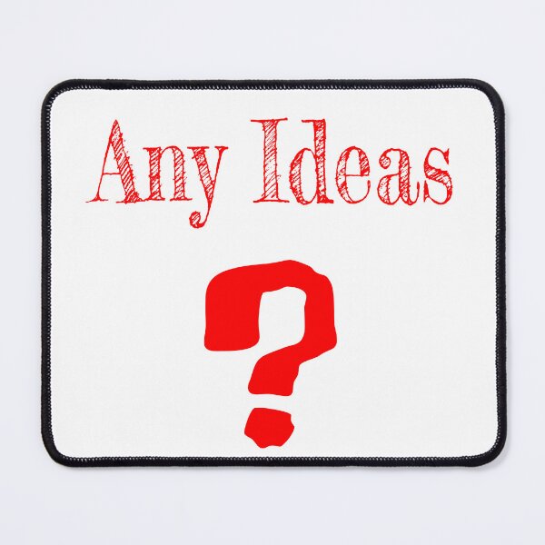 Item preview, Any Ideas? Funny Question Mark Typography Design designed and sold by Buli89.