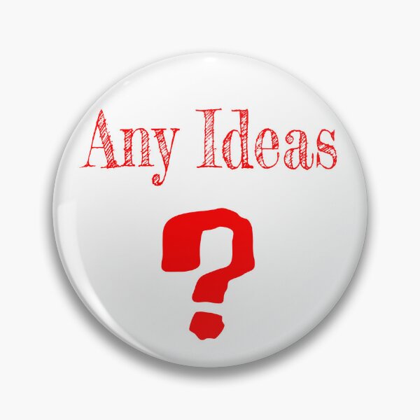 Item preview, Any Ideas? Funny Question Mark Typography Design designed and sold by Buli89.