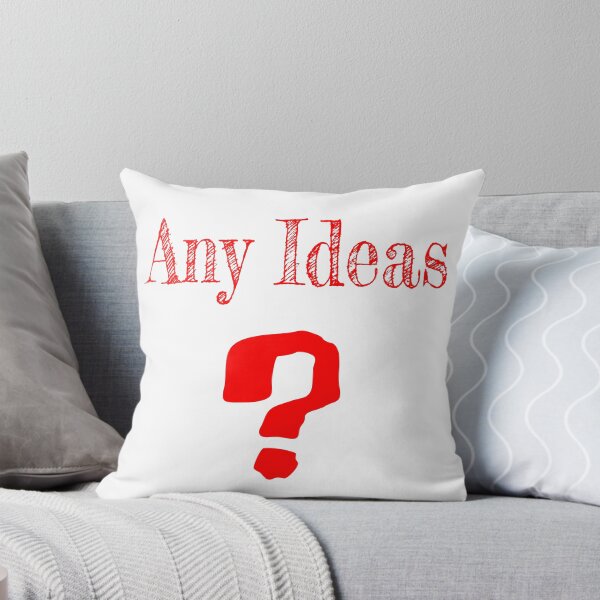Item preview, Any Ideas? Funny Question Mark Typography Design designed and sold by Buli89.