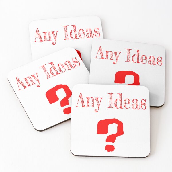 Item preview, Any Ideas? Funny Question Mark Typography Design designed and sold by Buli89.