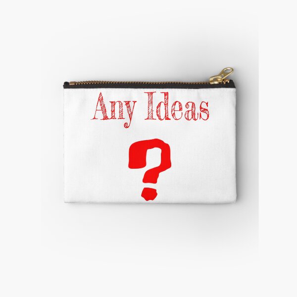 Item preview, Any Ideas? Funny Question Mark Typography Design designed and sold by Buli89.