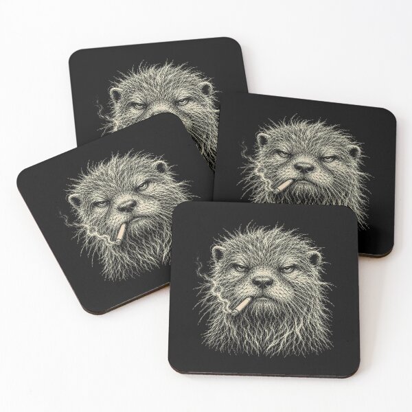 Item preview, Scruffy Otter Smoking Cigarette designed and sold by gunaone-design.