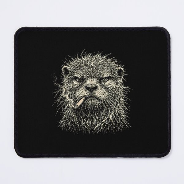 Item preview, Scruffy Otter Smoking Cigarette designed and sold by gunaone-design.