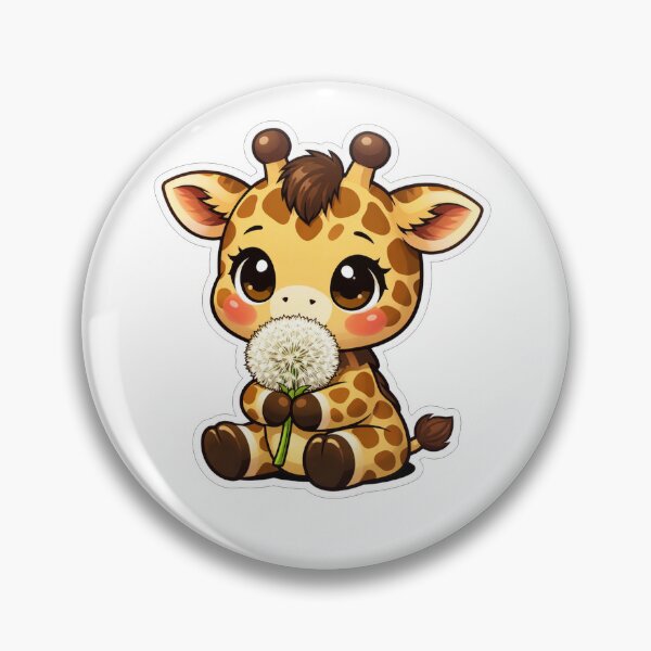 Item preview, Cute Baby Giraffe Holding Dandelion Flower designed and sold by Owcomm.