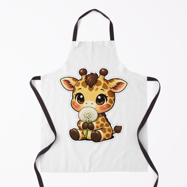 Item preview, Cute Baby Giraffe Holding Dandelion Flower designed and sold by Owcomm.
