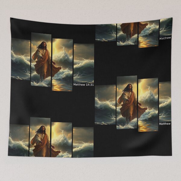 Item preview, Jesus Walking On Water designed and sold by PlethoraDesigns.