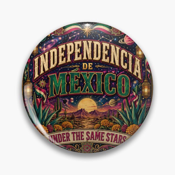 Item preview, Independencia De México Under The Same Stars Vintage Mexican Independence Day Art designed and sold by irfanshikh.