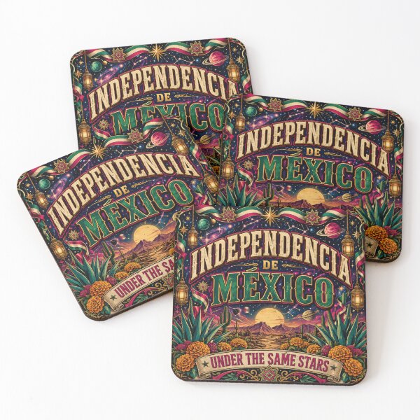 Item preview, Independencia De México Under The Same Stars Vintage Mexican Independence Day Art designed and sold by irfanshikh.