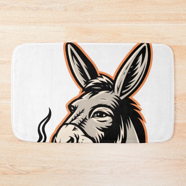 Item preview, Sticker - Decal - Pipe‑Smoking Donkey designed and sold by ForeverPrintsOK.