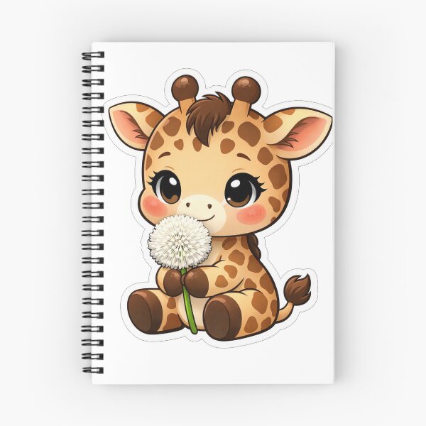Item preview, Cute Baby Giraffe Holding A Dandelion designed and sold by Owcomm.