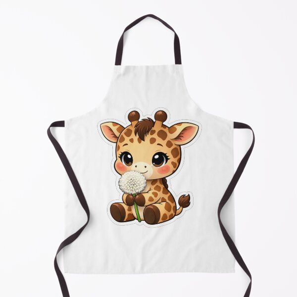 Item preview, Cute Baby Giraffe Holding A Dandelion designed and sold by Owcomm.