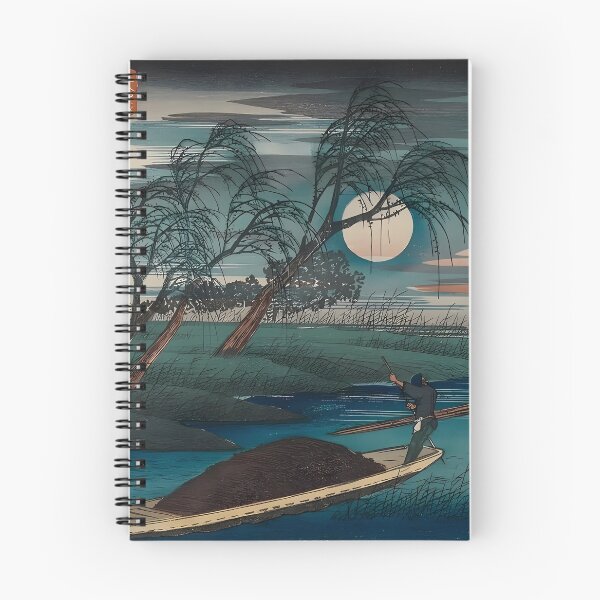Item preview, Funny Cat in Japanese Woodblock Print Parody - Seba by Hiroshige designed and sold by PurrfectHome.