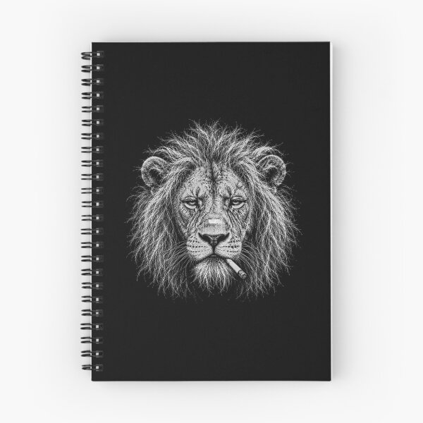 Item preview, Scruffy Lion Smoking Cigarette Funny Art  designed and sold by gunaone-design.