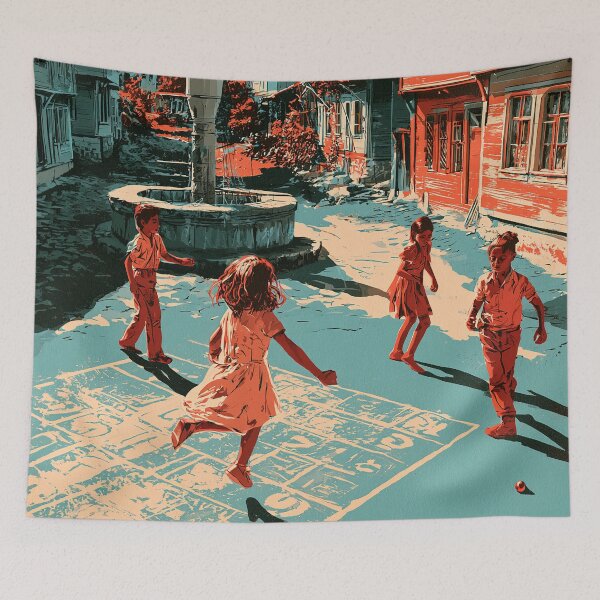 Item preview, Hopscotch Sunset Adventure designed and sold by Venon28.