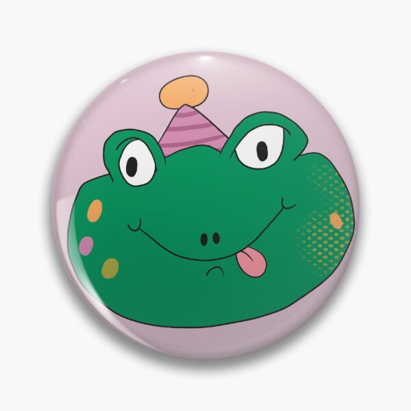 Item preview, Birthday Party Freddy Frog Head (Purple) designed and sold by yellowflowerhut.