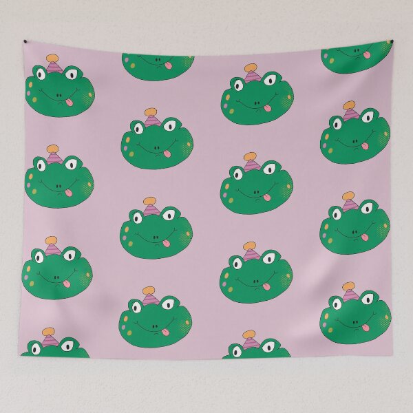 Item preview, Birthday Party Freddy Frog Head (Purple) designed and sold by yellowflowerhut.
