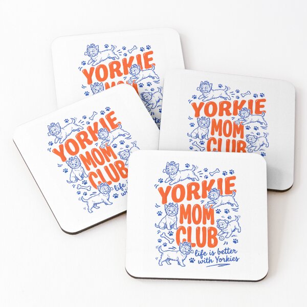 Item preview, Yorkie Mom Club Yorkshire Terrier Cute Dog Illustration designed and sold by Rahamkshop.