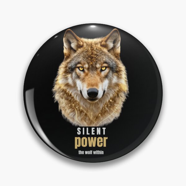 Item preview, Silent Power Wolf Motivational Design designed and sold by Hayir Design.