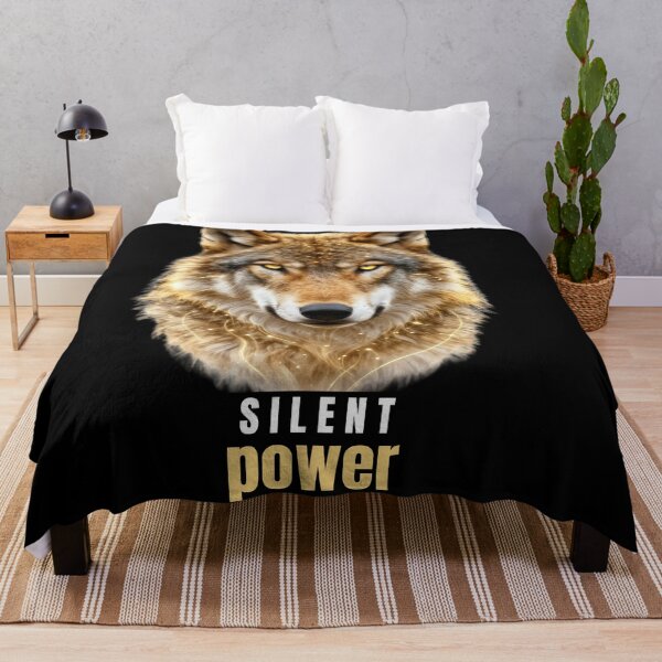Item preview, Silent Power Wolf Motivational Design designed and sold by Hayir Design.