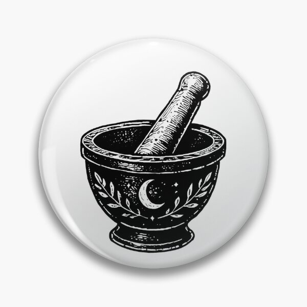 Item preview, Mystic Montar & Pestle | Herbal Witchcraft Illustration  designed and sold by Marianarcezar.