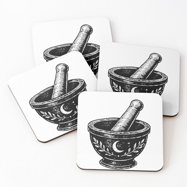 Item preview, Mystic Montar & Pestle | Herbal Witchcraft Illustration  designed and sold by Marianarcezar.