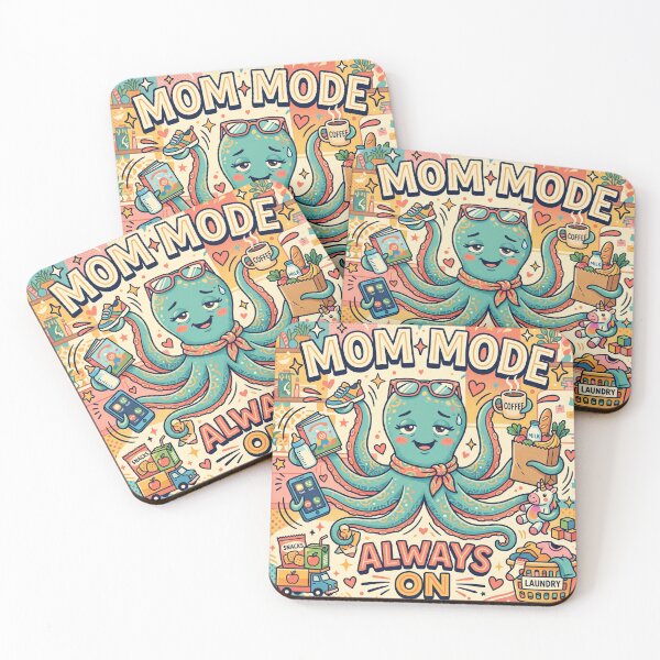 Item preview, Mom Mode Always On – Funny Multitasking Octopus Mom Retro Design designed and sold by DmaarGroup.