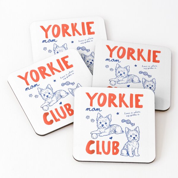 Item preview, Yorkie Mom Club Yorkshire Terrier Cute Dog Illustration designed and sold by Rahamkshop.