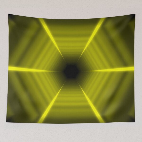 Item preview, Yellow Hexagonal Tunnel designed and sold by Electric Shock!! Design.
