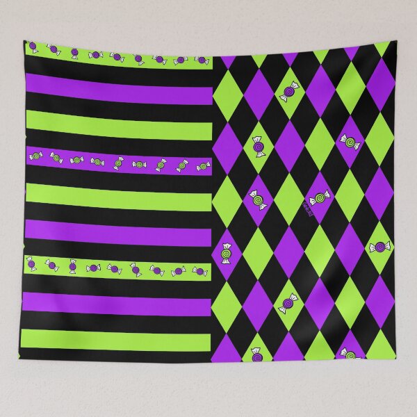 Item preview, Purple and Green Harlequin designed and sold by JanGrackle.