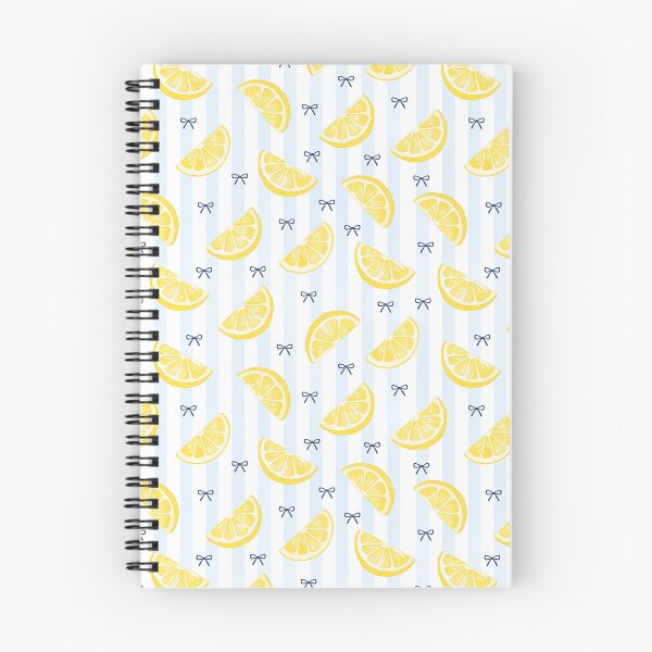 Item preview, Watercolor Lemon and Blue Stripe Seamless Citrus Pattern designed and sold by fricostyle.