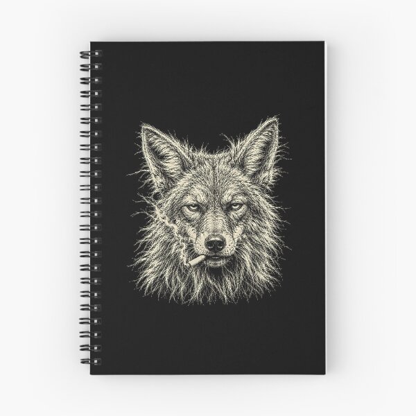 Item preview, Scruffy Wolf Smoking Cigarette Funny Art designed and sold by gunaone-design.