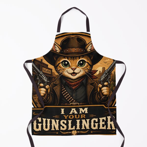 Item preview, Cute Cat Gunslinger designed and sold by ZiemSynd.