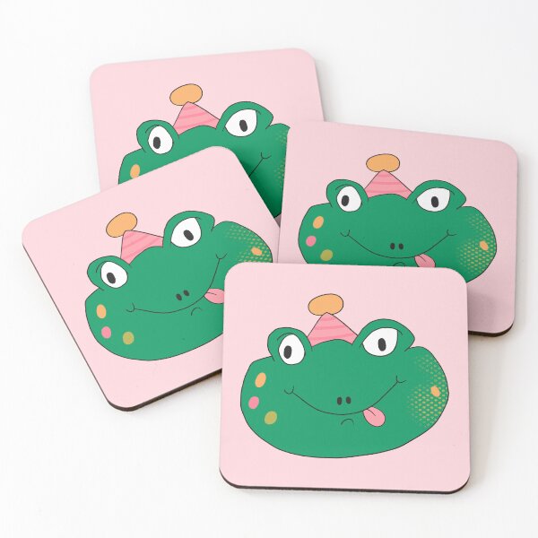 Item preview, Birthday Party Freddy Frog Head (Pink) designed and sold by yellowflowerhut.
