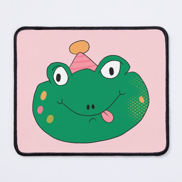Item preview, Birthday Party Freddy Frog Head (Pink) designed and sold by yellowflowerhut.