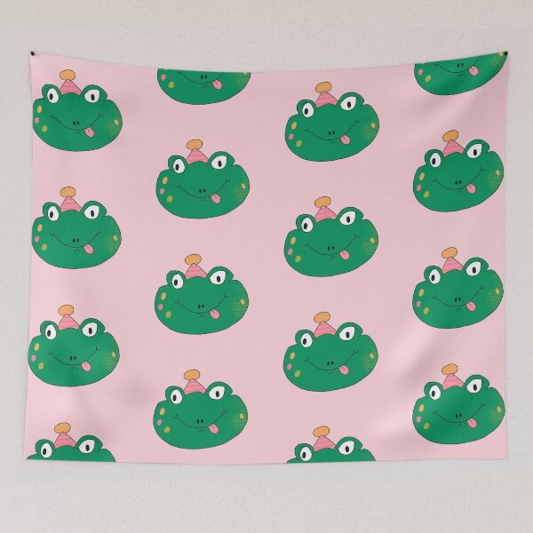 Item preview, Birthday Party Freddy Frog Head (Pink) designed and sold by yellowflowerhut.