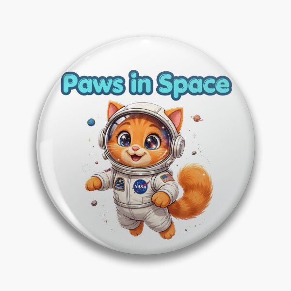 Item preview, Cute Astronaut Kitten in Space designed and sold by Penguin Mood .