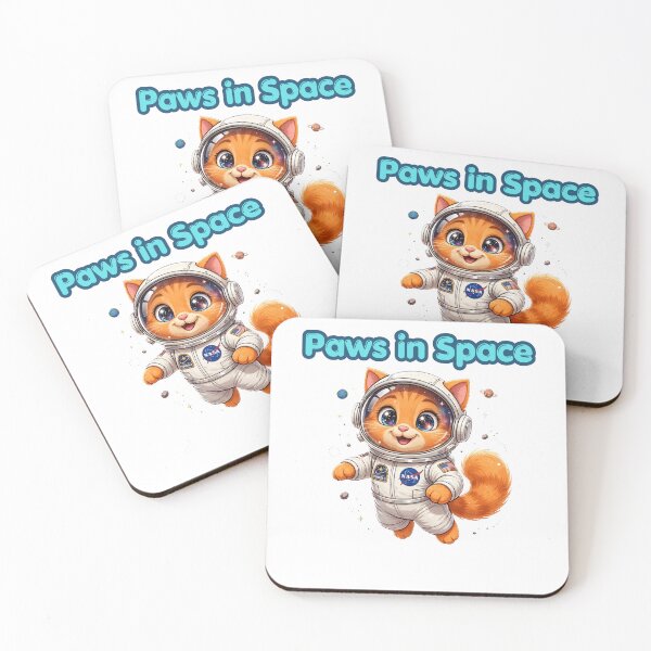 Item preview, Cute Astronaut Kitten in Space designed and sold by Penguin Mood .