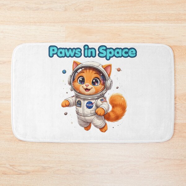 Item preview, Cute Astronaut Kitten in Space designed and sold by Penguin Mood .