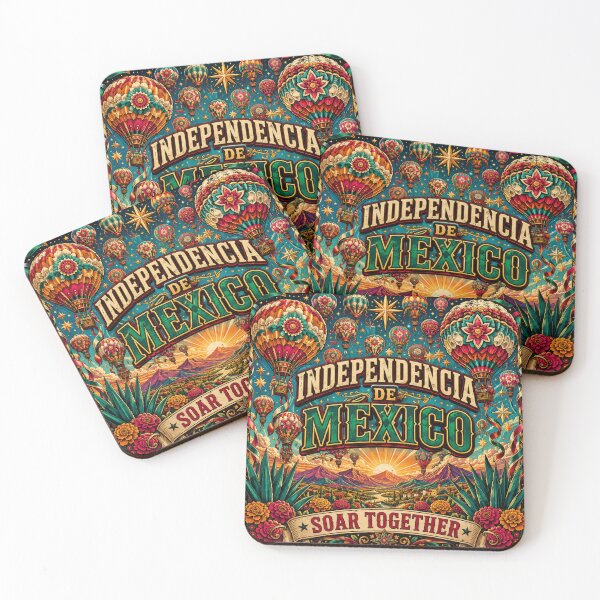 Item preview, Independencia De México Soar Together Hot Air Balloon Mexican Heritage Design designed and sold by irfanshikh.