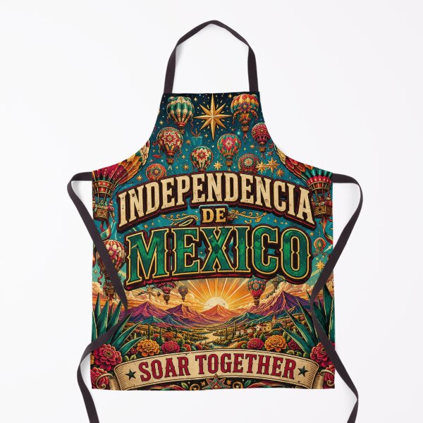Item preview, Independencia De México Soar Together Hot Air Balloon Mexican Heritage Design designed and sold by irfanshikh.