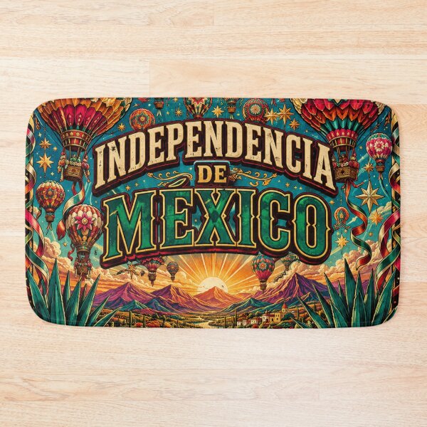 Item preview, Independencia De México Soar Together Hot Air Balloon Mexican Heritage Design designed and sold by irfanshikh.
