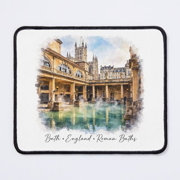 Item preview, Bath England Roman Baths Watercolour designed and sold by JIGUWORLD.