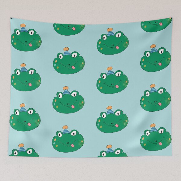 Item preview, Birthday Party Freddy Frog Head (Blue) designed and sold by yellowflowerhut.