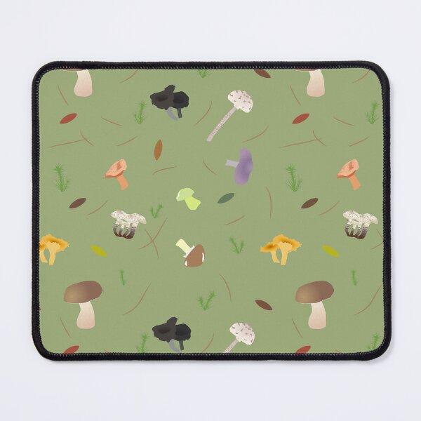 Item preview, Mushrooms pattern designed and sold by RedPoppyStudio.
