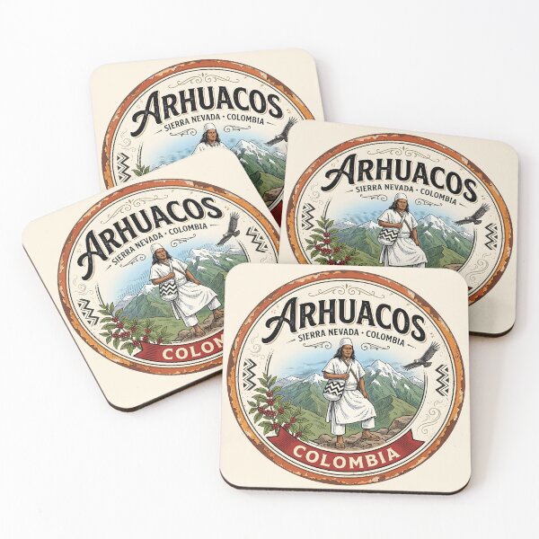 Item preview, Arhuaco Culture Sticker — Sierra Nevada Indigenous Heritage Badge designed and sold by ColombianaShop.