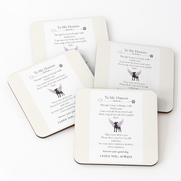 Item preview, Dog Memorial Gift, To My Human, Pet Loss Remembrance, Dog Loss Memorial - Grief Poem designed and sold by AnimalVibes.