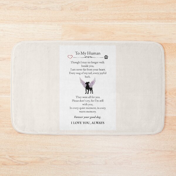 Item preview, Dog Memorial Gift, To My Human, Pet Loss Remembrance, Dog Loss Memorial - Grief Poem designed and sold by AnimalVibes.