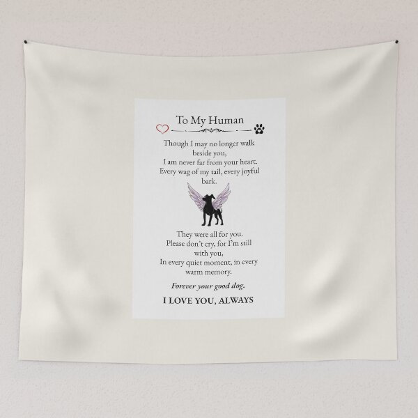 Item preview, Dog Memorial Gift, To My Human, Pet Loss Remembrance, Dog Loss Memorial - Grief Poem designed and sold by AnimalVibes.